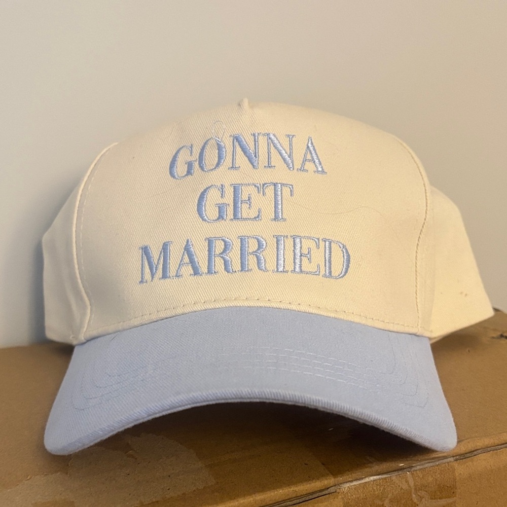 Dry Goods Cream and Light Blue Cap